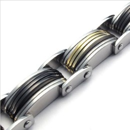 Bracciale In Titanio Di Qualità Stabile E Brillantezza Del Colore, Realizzato Con Maestria.