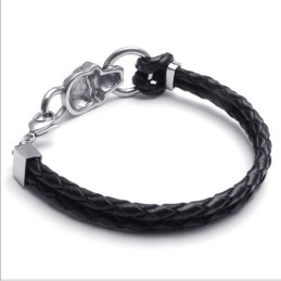Bracciale In Pelle Di Titanio Di Qualità Stabile, Colori Delicati E Design Abile