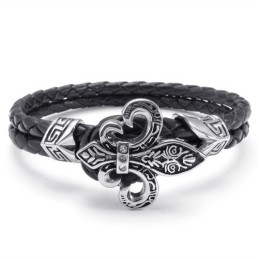 Bracciale In Pelle Di Titanio Di Eccellente Qualità, Colori Delicati E Design Abile