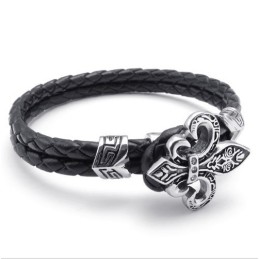 Bracciale In Pelle Di Titanio Di Eccellente Qualità, Colori Delicati E Design Abile