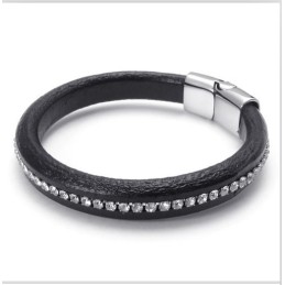 Bracciale In Pelle Di Titanio Di Qualità Stabile, Colori Delicati E Design Abile