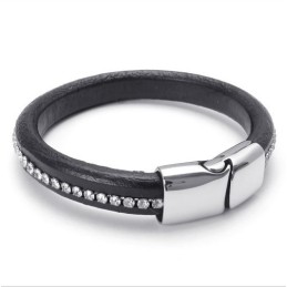 Bracciale In Pelle Di Titanio Di Qualità Stabile, Colori Delicati E Design Abile