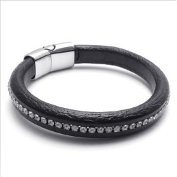 Bracciale In Pelle Di Titanio Di Qualità Stabile, Colori Delicati E Design Abile