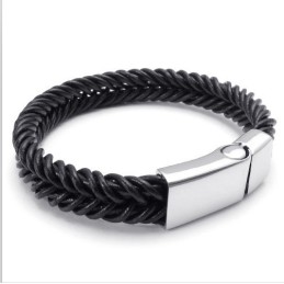 Bracciale In Pelle Di Titanio Di Qualità Stabile, Colori Delicati E Design Abile