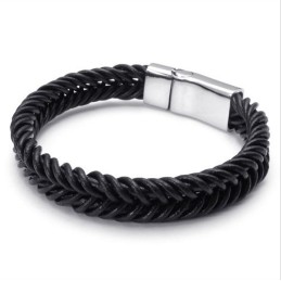 Bracciale In Pelle Di Titanio Di Qualità Stabile, Colori Delicati E Design Abile