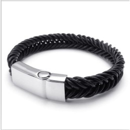 Bracciale In Pelle Di Titanio Di Qualità Stabile, Colori Delicati E Design Abile