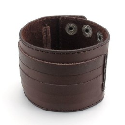 Manifattura Abile, Colori Delicati, Qualità Affidabile, Bracciale In Pelle Di Titanio