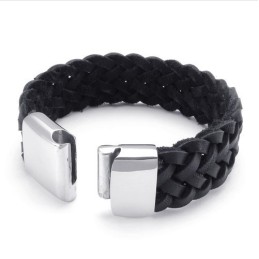 Bracciale In Pelle Di Titanio Di Qualità Stabile, Colori Delicati E Design Abile