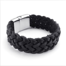 Bracciale In Pelle Di Titanio Di Qualità Stabile, Colori Delicati E Design Abile