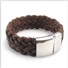 Bracciale In Pelle Di Titanio Di Qualità Stabile, Colori Delicati E Design Abile
