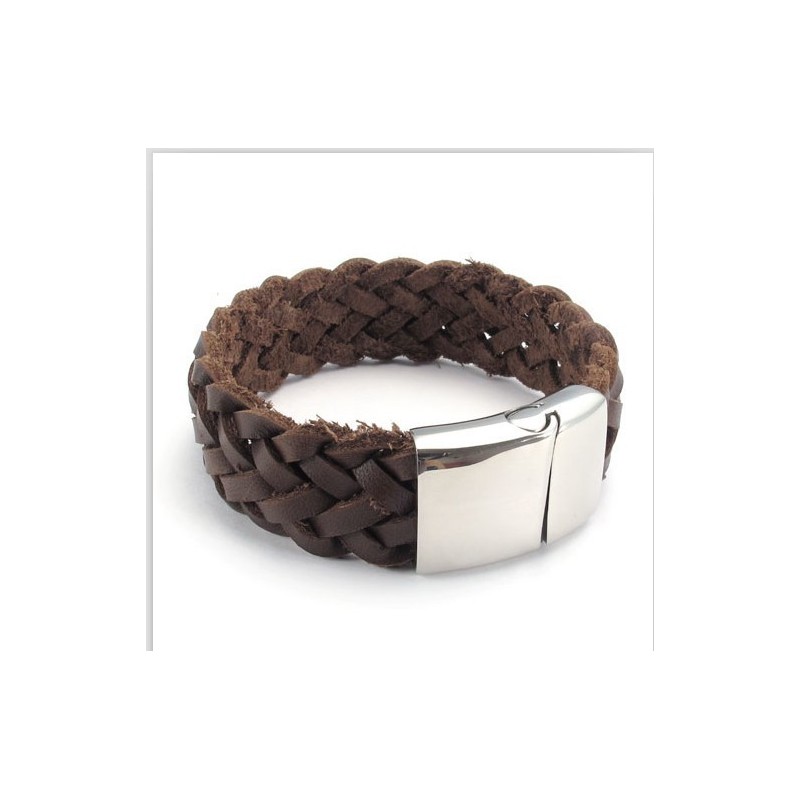 Bracciale In Pelle Di Titanio Di Qualità Stabile, Colori Delicati E Design Abile Bracciale In Pelle Di Titanio Di Qualità Stabile, Colori Delicati E Design Abile