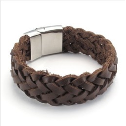 Bracciale In Pelle Di Titanio Di Qualità Stabile, Colori Delicati E Design Abile