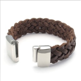 Bracciale In Pelle Di Titanio Di Qualità Stabile, Colori Delicati E Design Abile