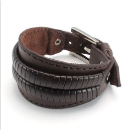 Manifattura Abile, Colori Delicati, Qualità Affidabile, Bracciale In Pelle Di Titanio