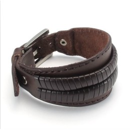 Manifattura Abile, Colori Delicati, Qualità Affidabile, Bracciale In Pelle Di Titanio