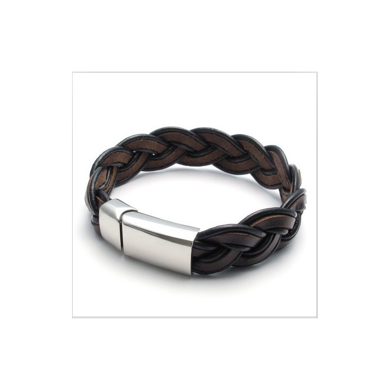 Bracciale In Pelle Di Titanio Di Qualità Stabile, Colori Delicati E Design Abile Bracciale In Pelle Di Titanio Di Qualità Stabile, Colori Delicati E Design Abile