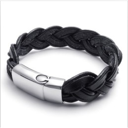 Bracciale In Pelle Di Titanio Di Qualità Stabile, Colori Delicati E Design Abile