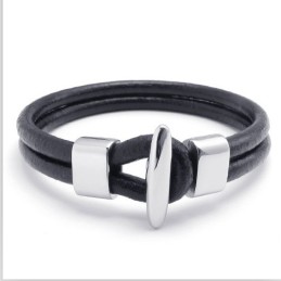 Bracciale In Pelle Di Titanio Di Qualità Stabile, Colori Delicati E Design Abile
