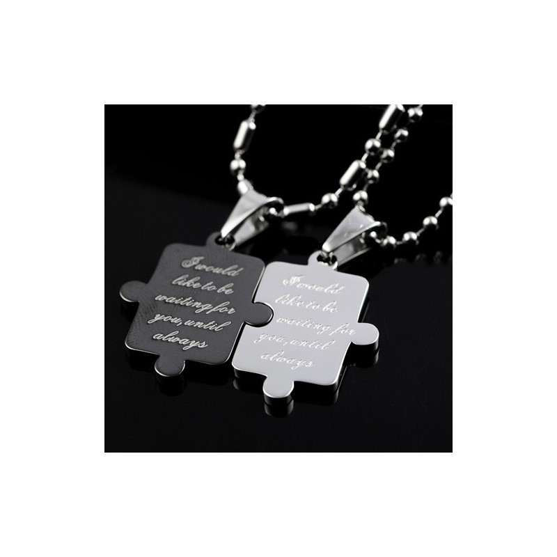 Collana Con Ciondolo In Titanio "Ti Amo Per Sempre, Tesoro" Collana Con Ciondolo In Titanio "Ti Amo Per Sempre, Tesoro"