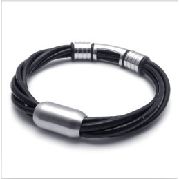 Bracciale In Pelle Di Titanio Di Qualità Affidabile, Colori Delicati E Lavorazione Artigianale