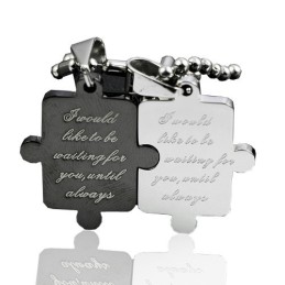 Collana Con Ciondolo In Titanio "Ti Amo Per Sempre, Tesoro"