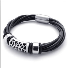 Bracciale In Pelle Di Titanio Di Qualità Affidabile, Colori Delicati E Design Abile