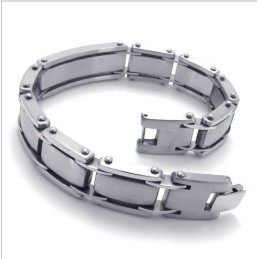 Bracciale In Titanio Di Qualità Stabile E Brillantezza Del Colore, Realizzato Con Maestria.