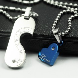 Collana Con Ciondolo In Titanio "Sii Il Mio Dolce Amore" Per Gli Amanti Dei Dolci