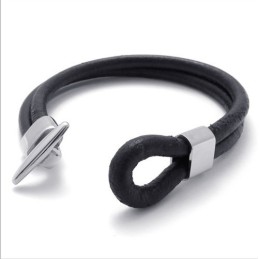 Bracciale In Pelle Di Titanio Di Qualità Affidabile, Colori Delicati E Lavorazione Artigianale
