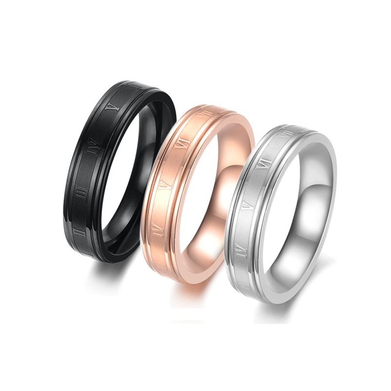 Anello Da Donna In Titanio Nero Di Qualità Affidabile Anello Da Donna In Titanio Nero Di Qualità Affidabile