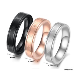 Anello Da Donna In Titanio Nero Di Qualità Affidabile