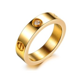 Anello In Titanio Con Diamante Venduto Bene In Tutto Il Mondo