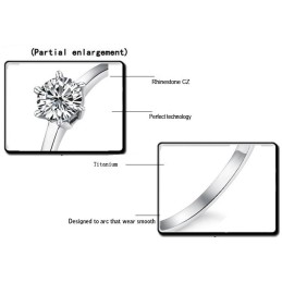 Completo Nelle Specifiche Anello In Titanio Da Donna Con Strass