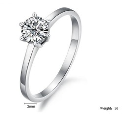 Completo Nelle Specifiche Anello In Titanio Da Donna Con Strass