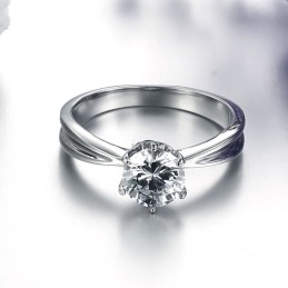 Anello Da Donna In Titanio Di Qualità Queen Of Quality Con Strass