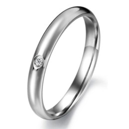 Anello Da Donna In Titanio Di Qualità Affidabile Con Strass