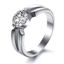 Anello Da Donna In Titanio Con Reputazione Affidabile E Strass