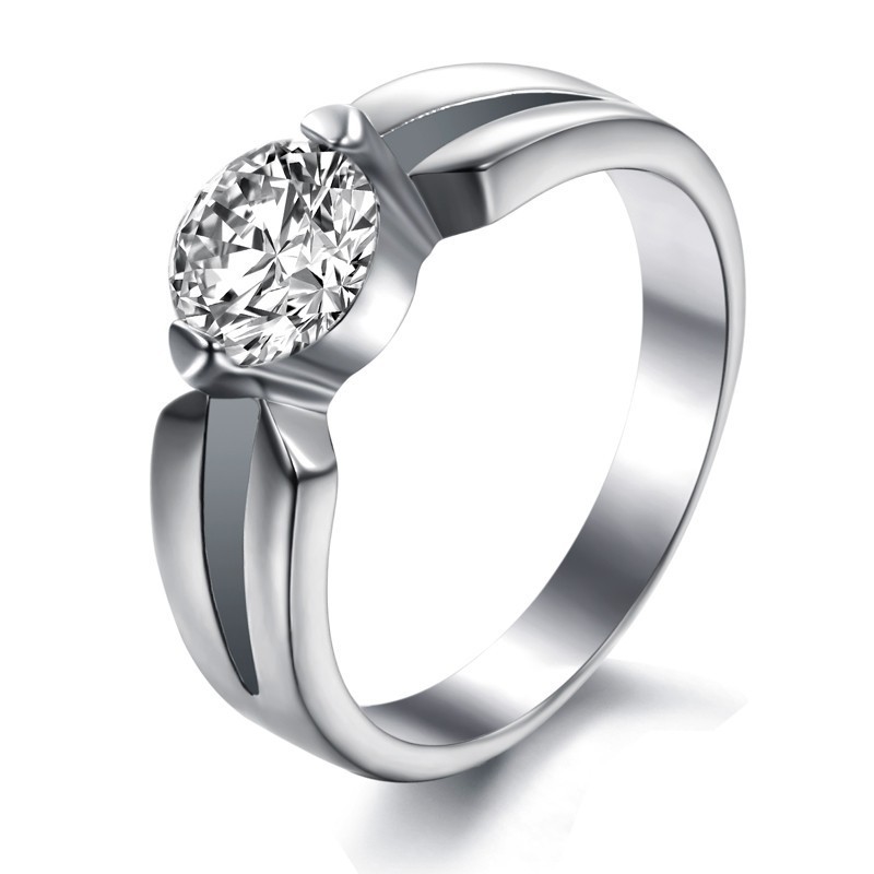 Anello Da Donna In Titanio Con Reputazione Affidabile E Strass Anello Da Donna In Titanio Con Reputazione Affidabile E Strass