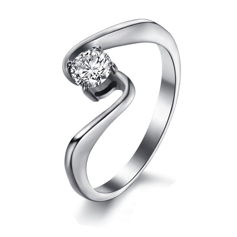 Anello Da Donna In Titanio Con Strass Di Fama Mondiale Anello Da Donna In Titanio Con Strass Di Fama Mondiale