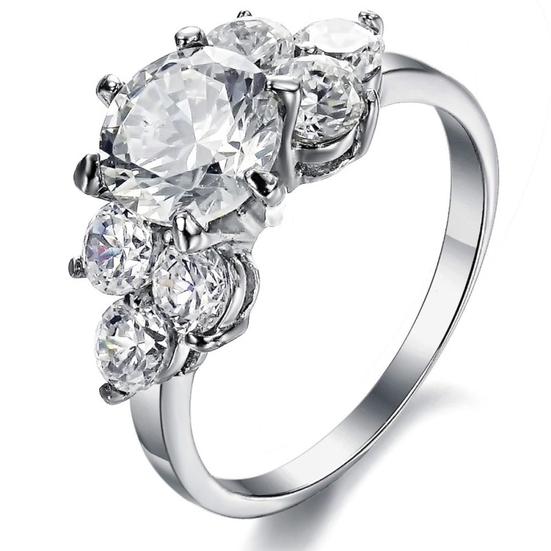 Anello In Titanio Di Alta Qualità Con Strass Anello In Titanio Di Alta Qualità Con Strass