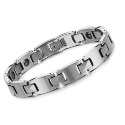 Bracciale Magnetico In Titanio Per La Salute Maschile, Facile Da Usare