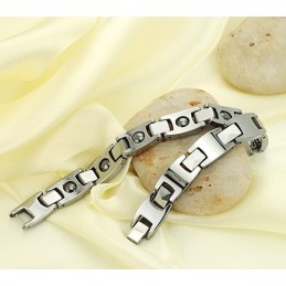 Bracciale Magnetico In Titanio Per La Salute Maschile, Facile Da Usare