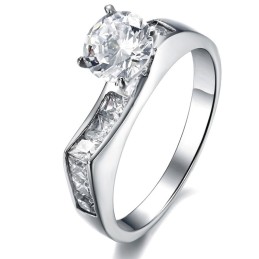 Anello Da Donna In Titanio Di Qualità Stabile Con Strass