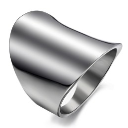 Anello In Titanio Semplice Ed Esagerato Di Eccellente Qualità
