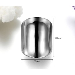 Anello In Titanio Semplice Ed Esagerato Di Eccellente Qualità