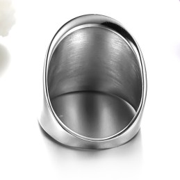Anello In Titanio Semplice Ed Esagerato Di Eccellente Qualità