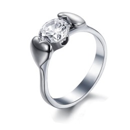 Anello Da Donna In Titanio Di Qualità Stabile Con Strass