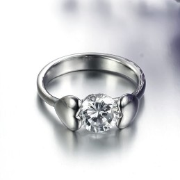 Anello Da Donna In Titanio Di Qualità Stabile Con Strass