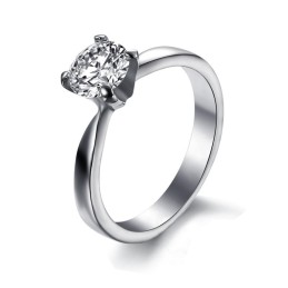 Anello Da Donna In Titanio Con Strass E Prestazioni Affidabili