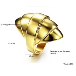 Anello In Titanio Esagerato Di Alta Qualità